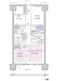 エクセレントシティ橋本 間取り C1 type
