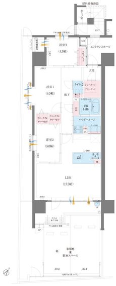 グランドパレス博多板付テラス 間取り A1 type
