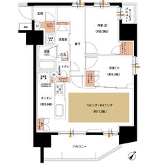 レーベン川越南大塚GENIX 間取り E TYPE