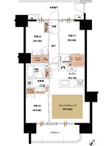 レーベン川越南大塚GENIX 間取り D TYPE