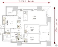 Tステージ フラッグス・ザ・トヨタ 間取り O1 TYPE(4階~15階)