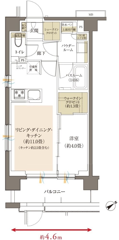 ヴェレーナブリエ港南中央 間取り A type