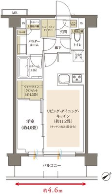 ヴェレーナブリエ港南中央 間取り B type