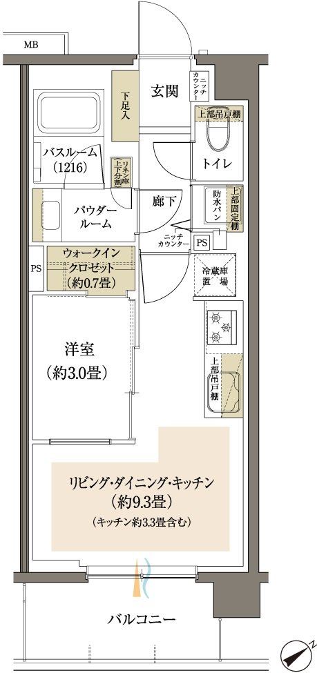 ヴェレーナブリエ港南中央 間取り C2 type
