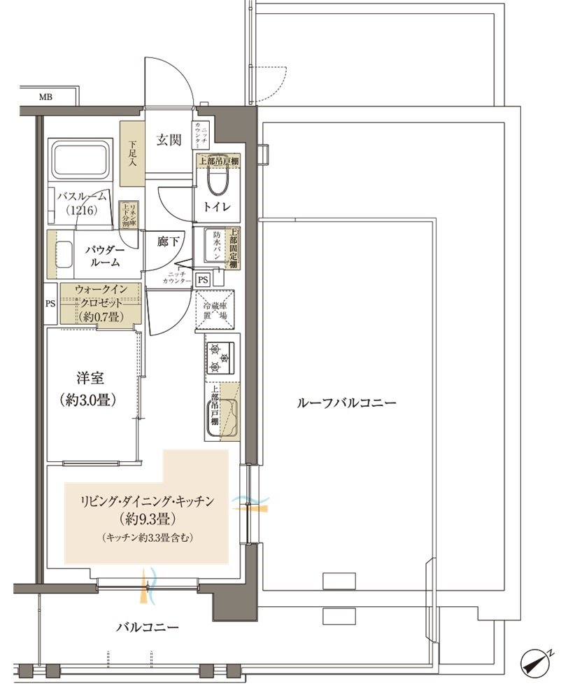 ヴェレーナブリエ港南中央 間取り C2r type