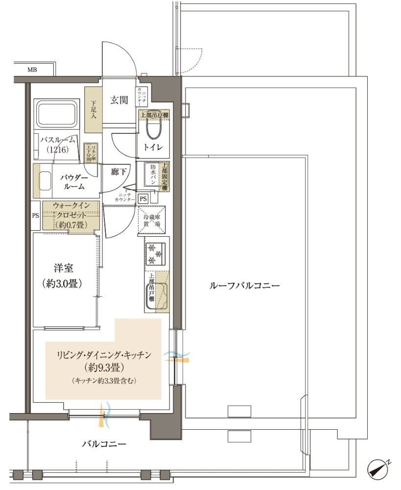 ヴェレーナブリエ港南中央 間取り C2r type