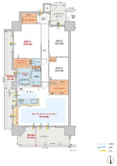 ヴェルディ・ザ・タワー福山 間取り A type(3~18階)