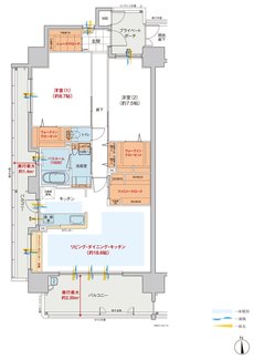 ヴェルディ・ザ・タワー福山 間取り A type menu1（3～18階）