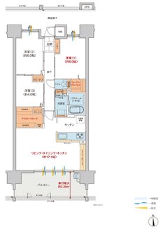 ヴェルディ・ザ・タワー福山 間取り D type（2～18階）