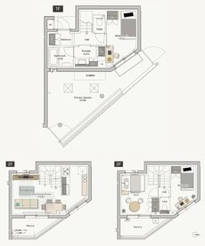 プレミスト国立ゲートレジデンス 間取り K type（121号室）