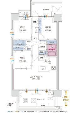 ポレスター唐津ザ・リミテッド 間取り Aタイプ