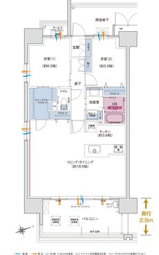 ポレスター唐津ザ・リミテッド 間取り Aタイプ メニュープラン