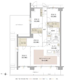 プレディア京都桂御所 間取り WF type