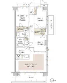 プレディア京都桂御所 間取り Eg type