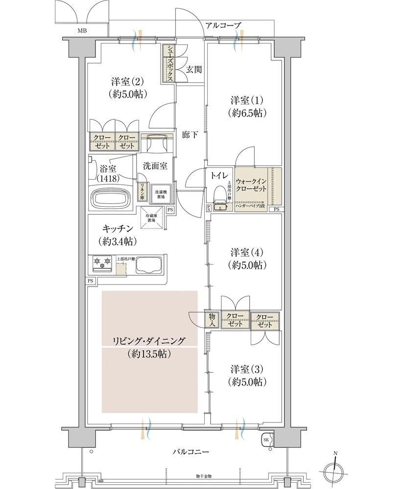 プレディア京都桂御所 間取り SG type
