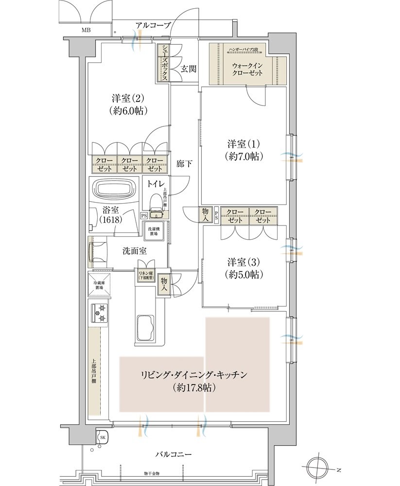 プレディア京都桂御所 間取り ED type