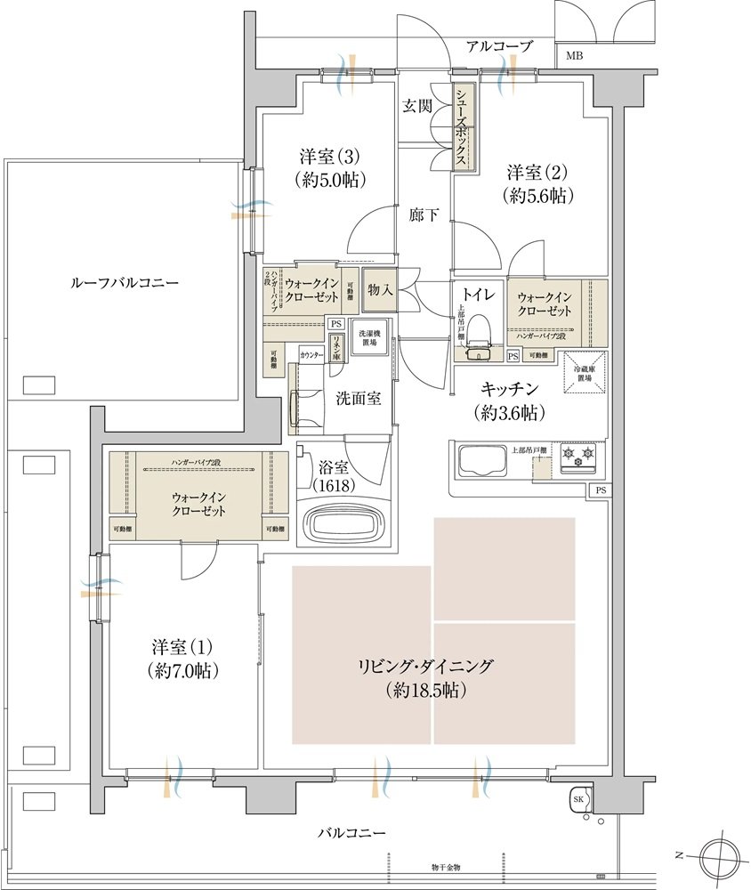 プレディア京都桂御所 間取り WG type