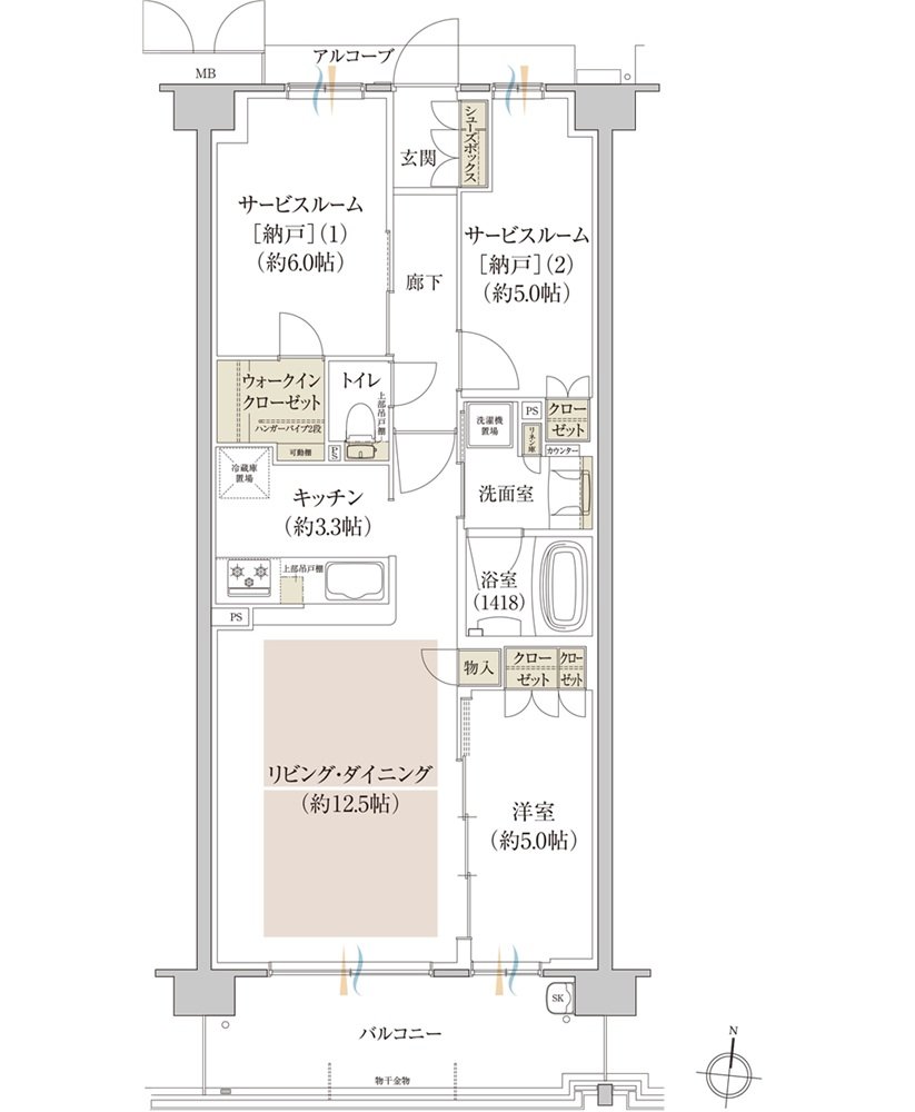 プレディア京都桂御所 間取り SK type
