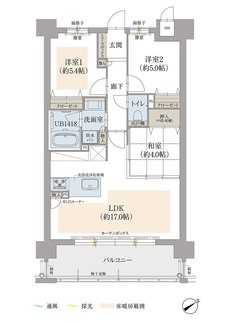 オーヴィジョン南鹿児島 間取り C TYPE