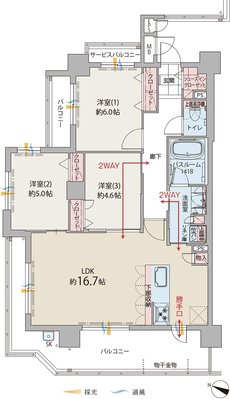 ファーネスト井尻グレイス 間取り A TYPE