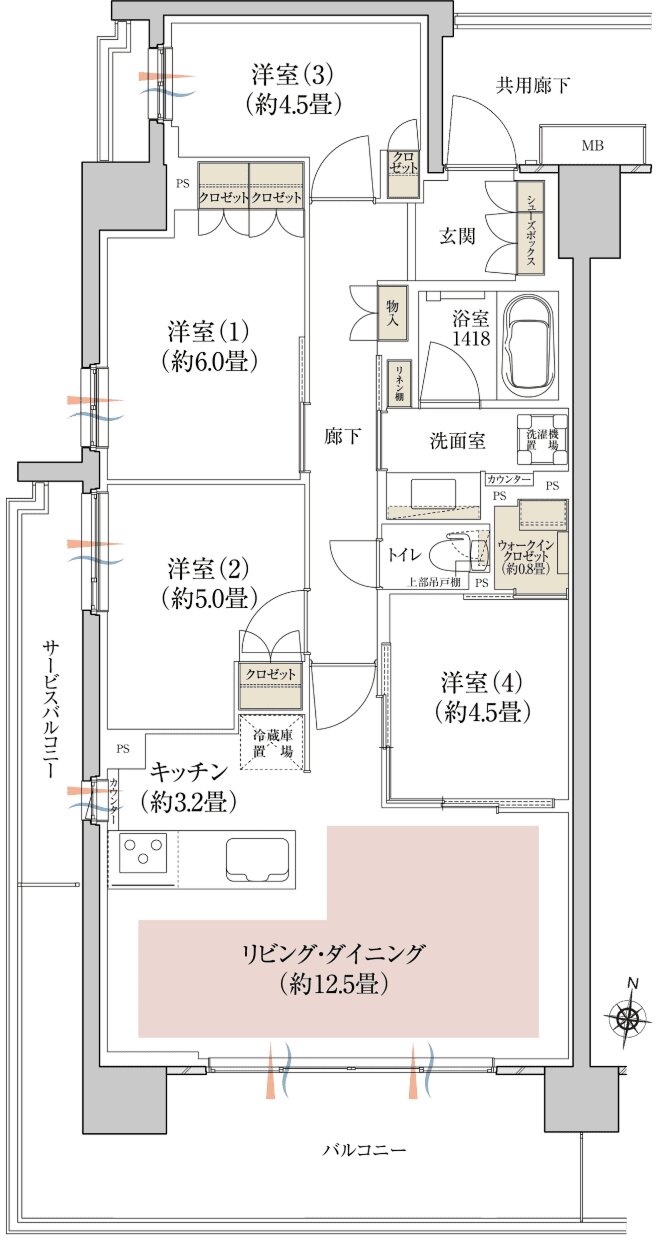 ソライエ南桜井 間取り B1 type