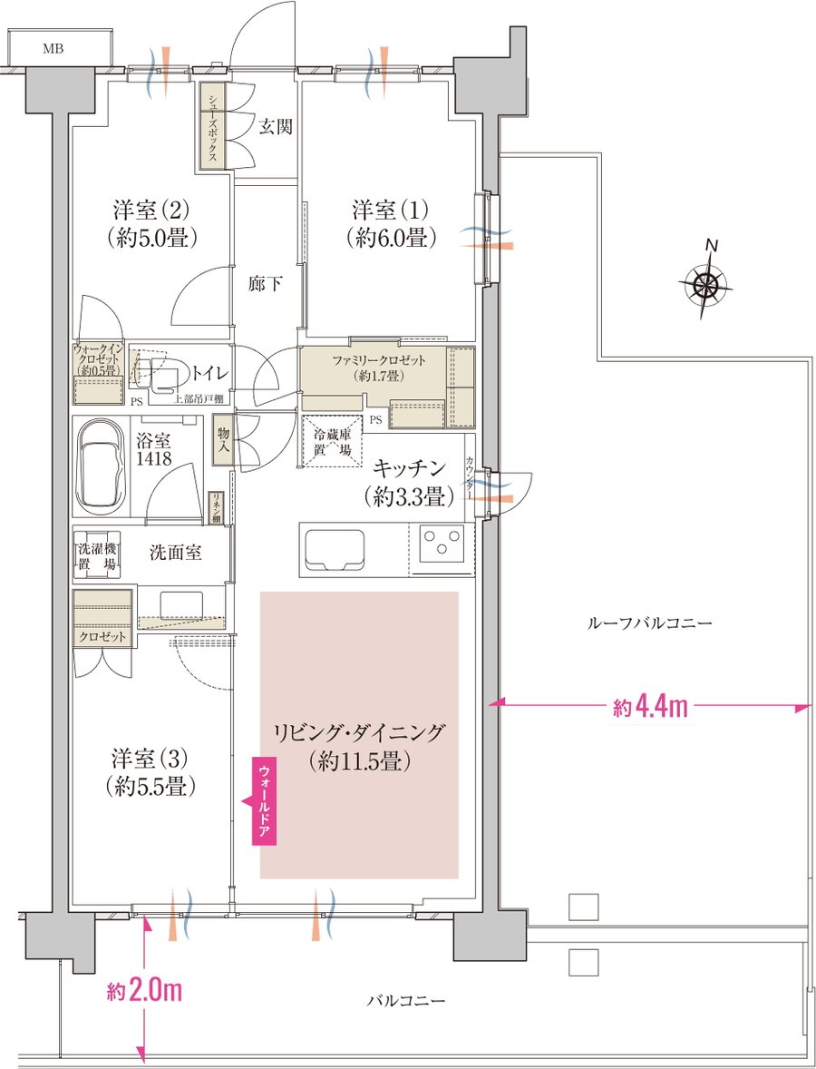 ソライエ南桜井 間取り B11r type