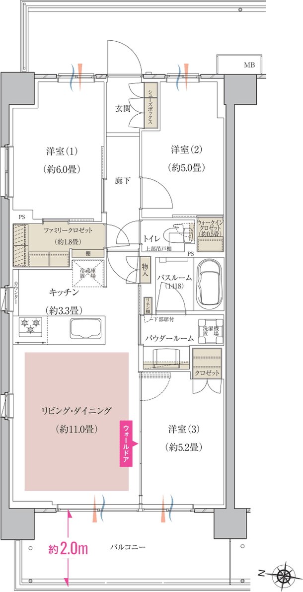 ソライエ南桜井 間取り A1 type（先着順）