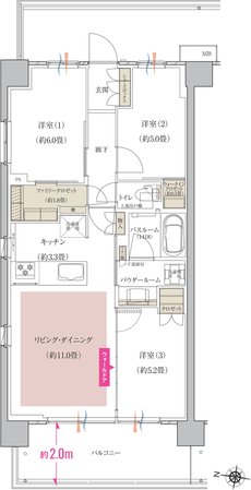 ソライエ南桜井 間取り A1 type（先着順）