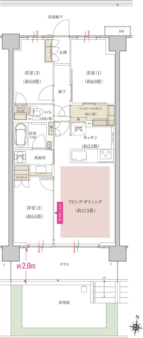 ソライエ南桜井 間取り B12g type