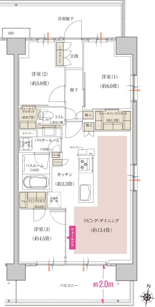 ソライエ南桜井 間取り B13 type