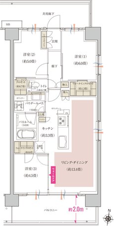 ソライエ南桜井 間取り B13 type