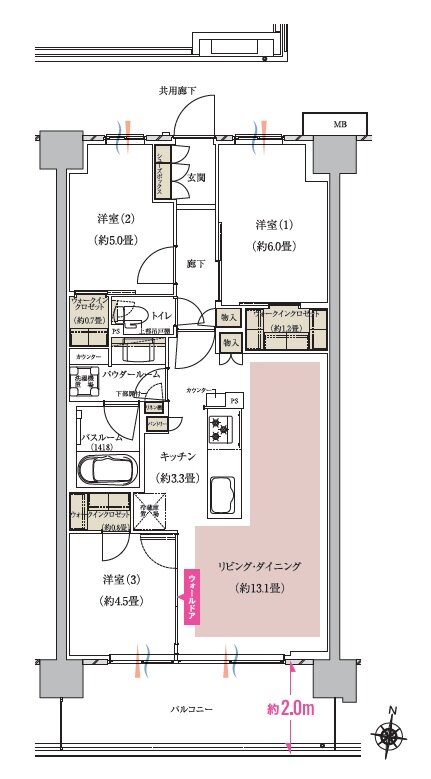 ソライエ南桜井 間取り B10 type