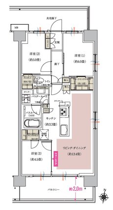 ソライエ南桜井 間取り B13g type