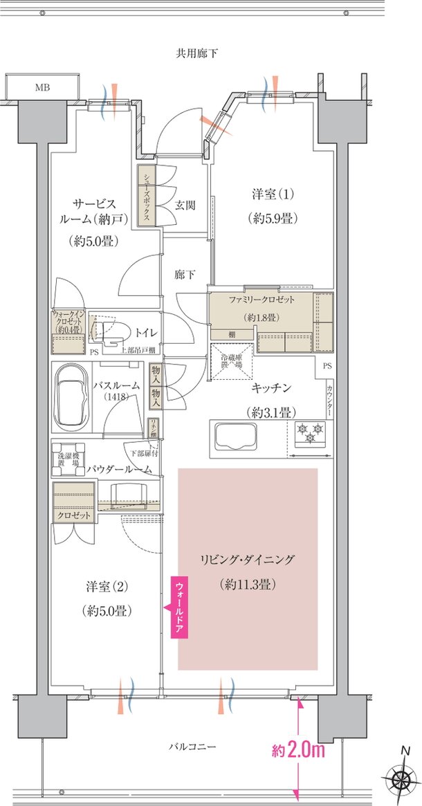 ソライエ南桜井 間取り B3 type
