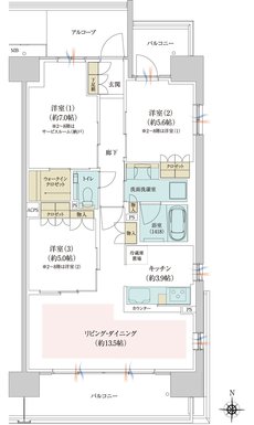 ジオ京都西院 間取り SI type