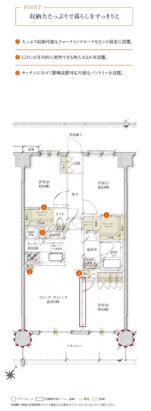 サンクレイドル桶川II 間取り B type