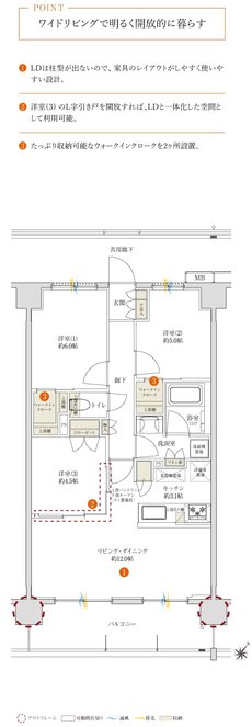 サンクレイドル桶川II 間取り E TYPE