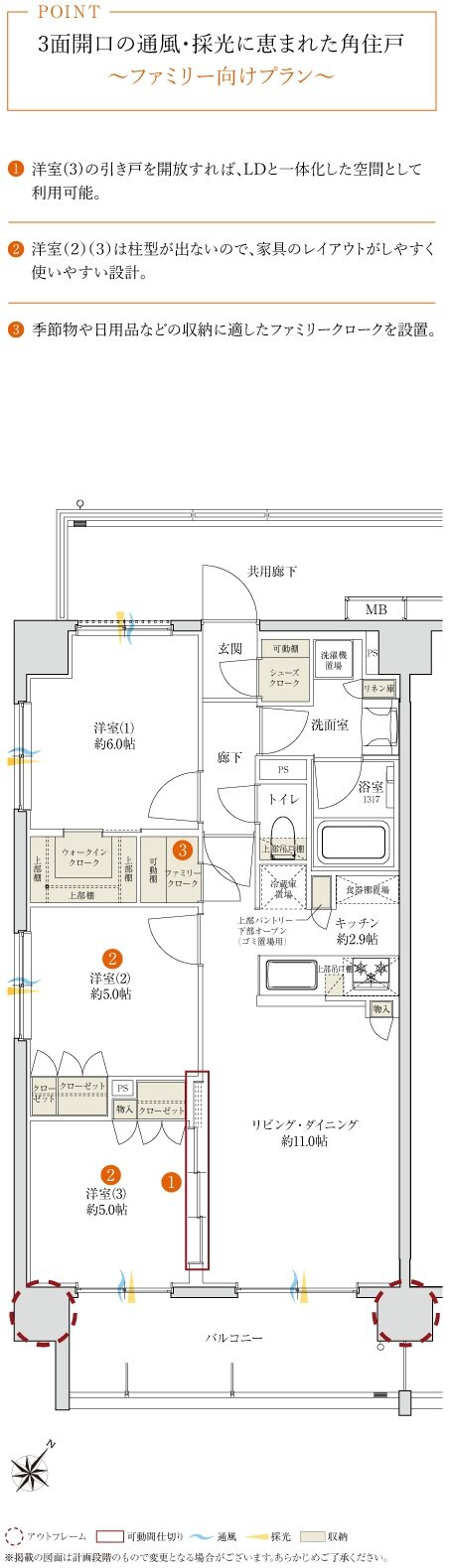 サンクレイドル桶川II 間取り A type