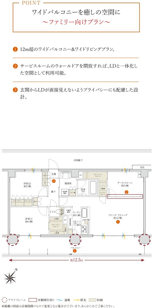 サンクレイドル桶川II 間取り J type