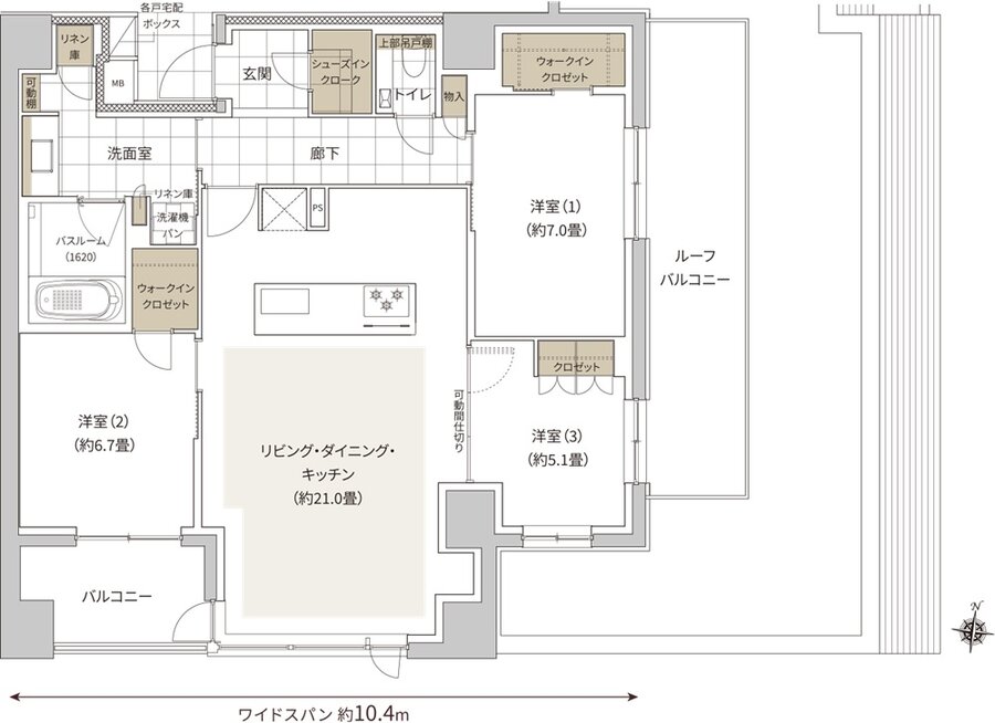 ザ・ライオンズ大岡山 間取り Q TYPE
