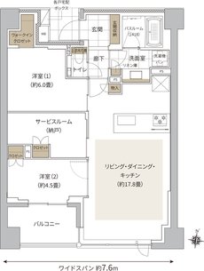 ザ・ライオンズ大岡山 間取り E TYPE