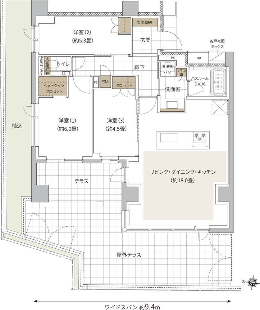 ザ・ライオンズ大岡山 間取り A1 TYPE