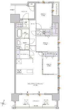 レジデンシャルメゾン住吉サウス 間取り C TYPE