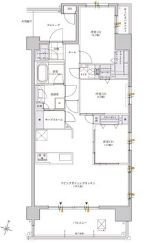 レジデンシャルメゾン住吉サウス 間取り C-2 TYPE