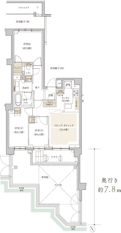 リビオ吉祥寺南町 間取り Btタイプ