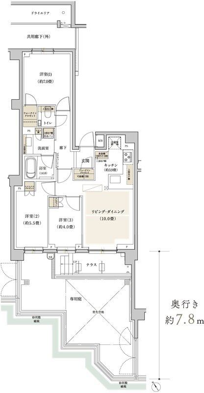 リビオ吉祥寺南町 間取り Btタイプ