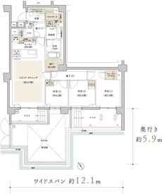 リビオ吉祥寺南町 間取り Atタイプ