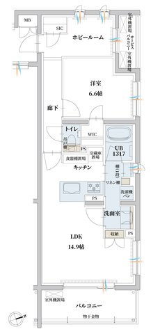 エンブル・パーク&レジデンス駿河池田 間取り R TYPE