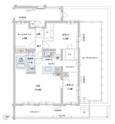 エンブル・パーク&レジデンス駿河池田 間取り Ur TYPE