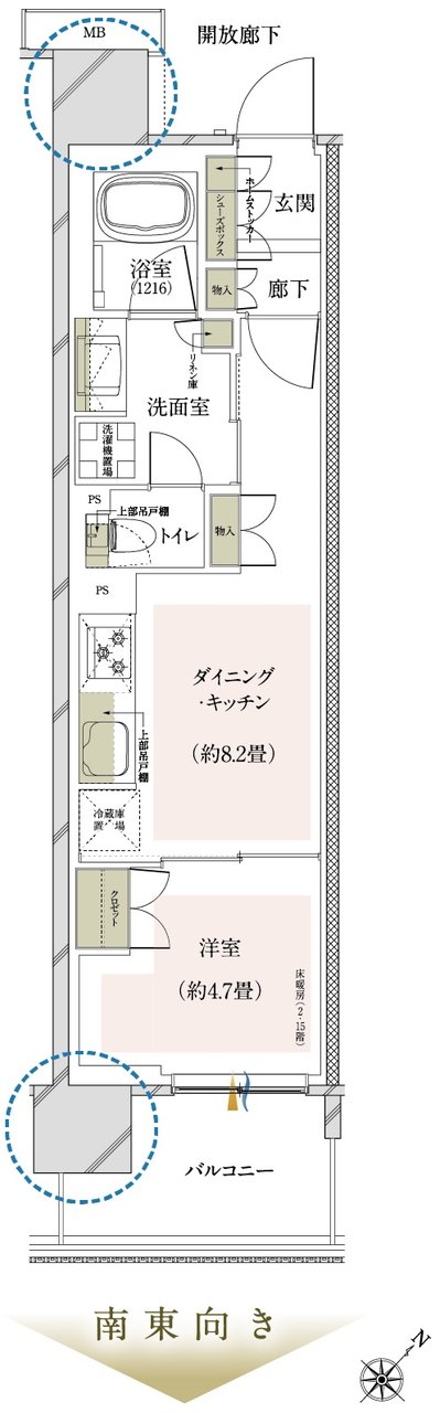 メイツ本厚木 間取り D type